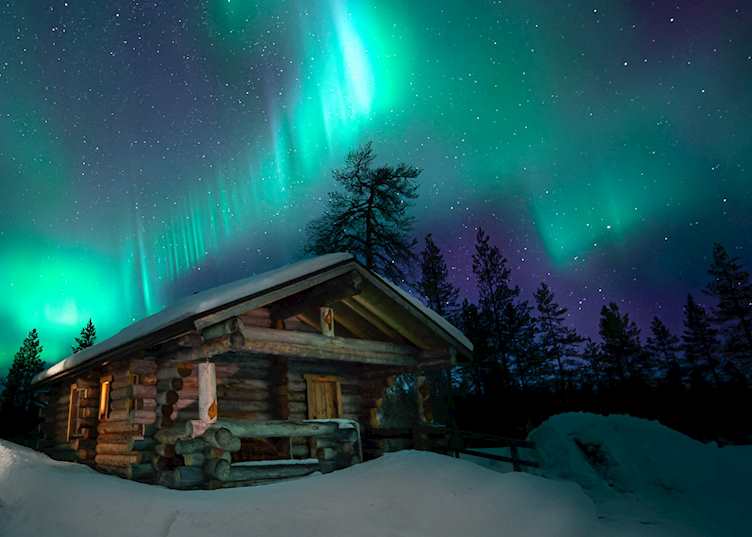 Northern lights, Wilderness Hotel Muotka (credit: Wilderness Hotels)