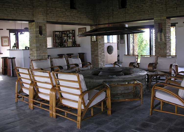 Lounge and bar, Tiger Mountain Lodge, Pokhara
