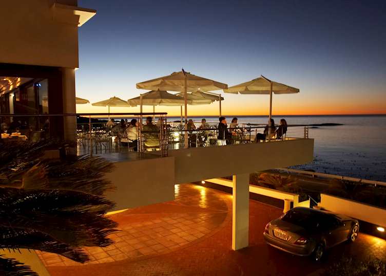 Terrace at sunset, The Twelve Apostles Hotel