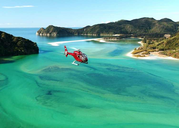 Scenery around Awaroa Lodge, Abel Tasman National Park