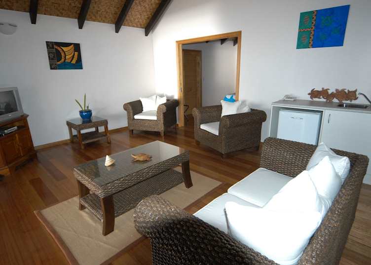 Manea beachfront suite, Are Tamanu Beach Village, Aitutaki