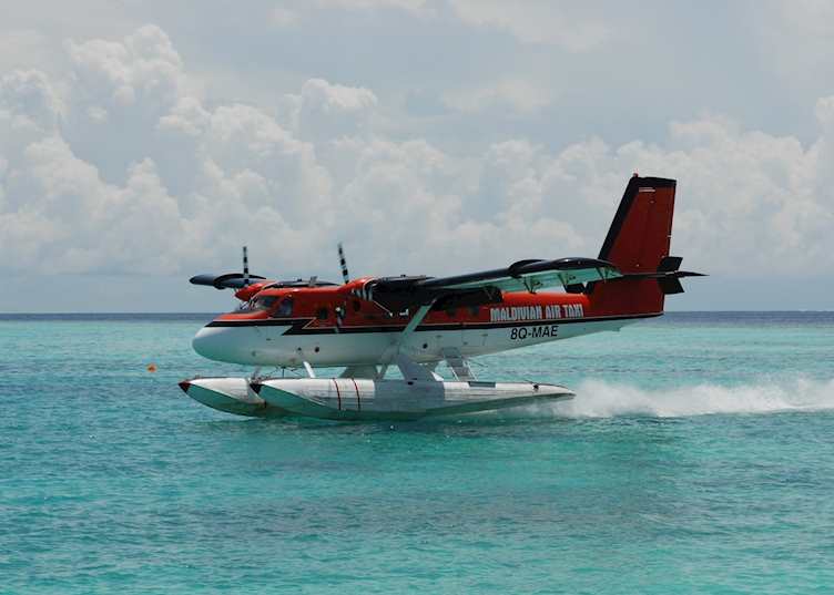 Seaplane in the Maldives