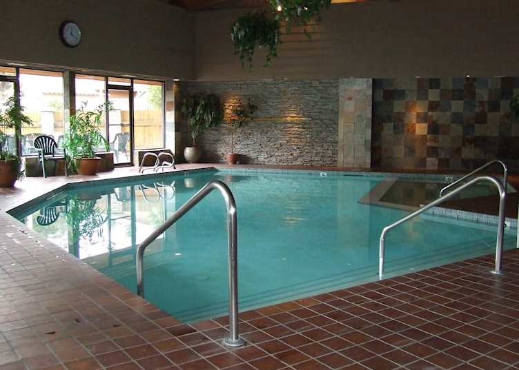 Pool area, Jasper Inn & Suites, Jasper