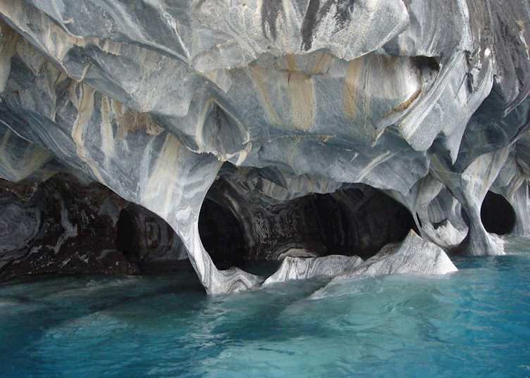 Marble cathedral at Mallin Colorado, Chile