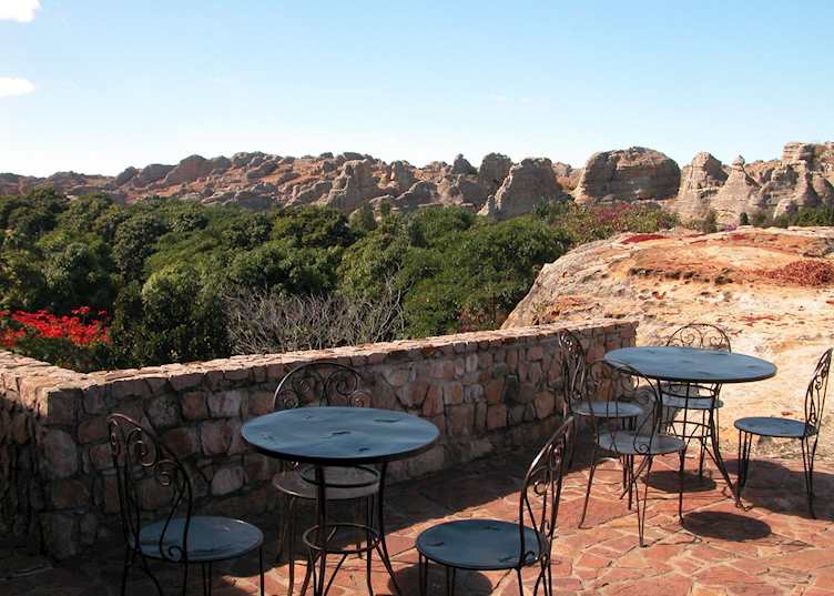 Terrace, Relais de la Reine, Isalo National Park
