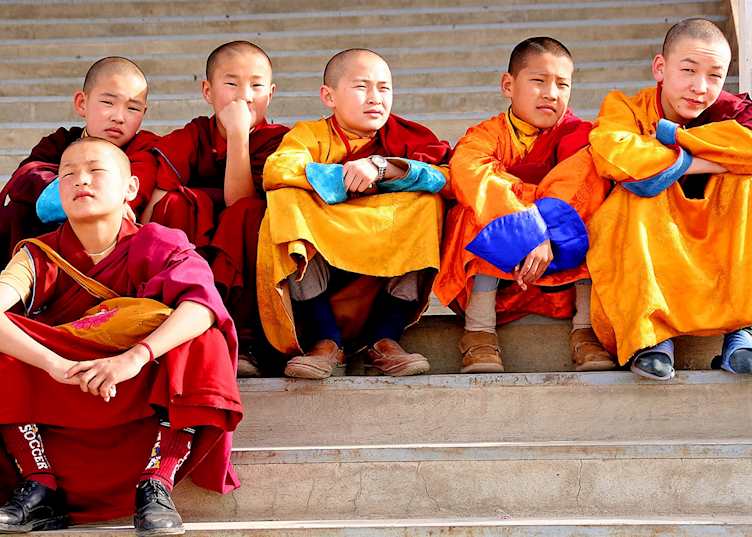 Young monks, Garden Temple, Ulaanbaatar