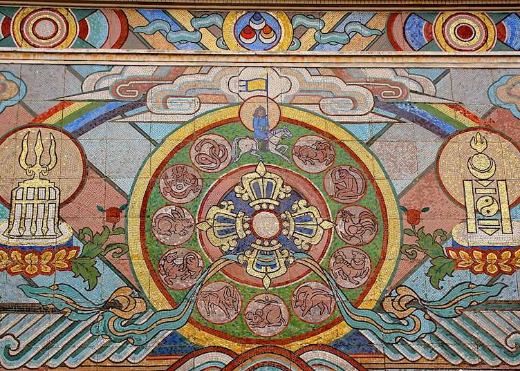 Temple detail, Ulaanbaatar