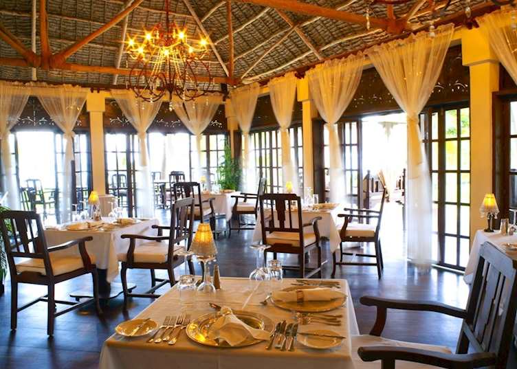 Dining at The Palms, Zanzibar Island