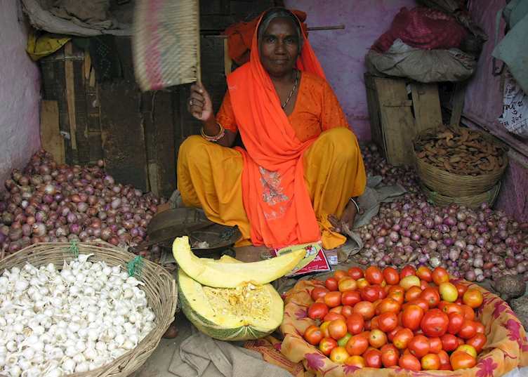 Bundi vegetable market, Bundi, Rajasthan