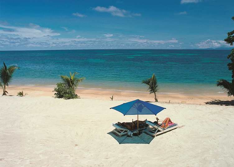 Relaxing on Praslin