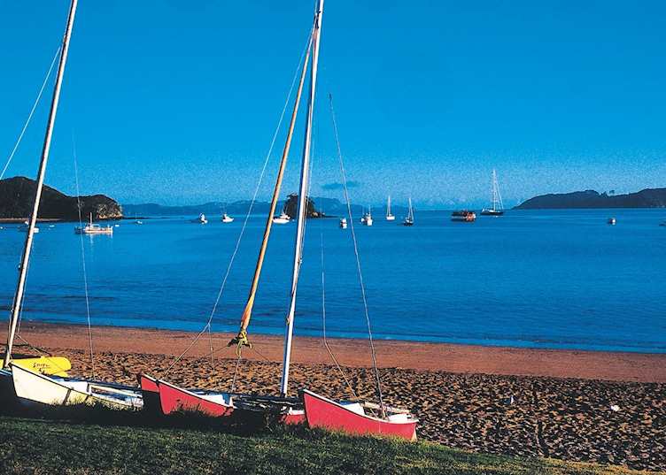 Boats on the shore, The Bay of Islands