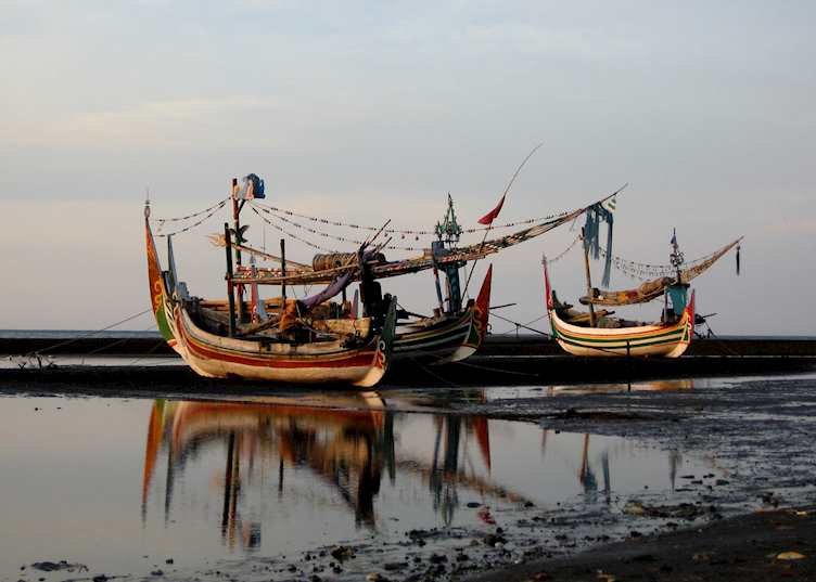 Low tide in Indonesia
