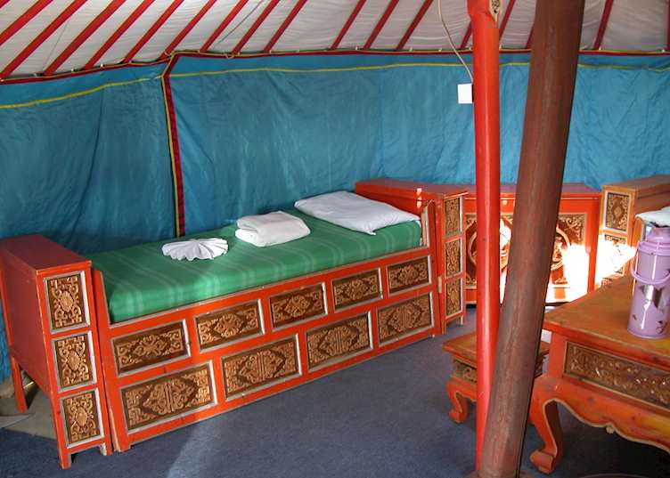 Traditional Felt Tent, Khustai Ger Camp, Khustai Nuruu National Park