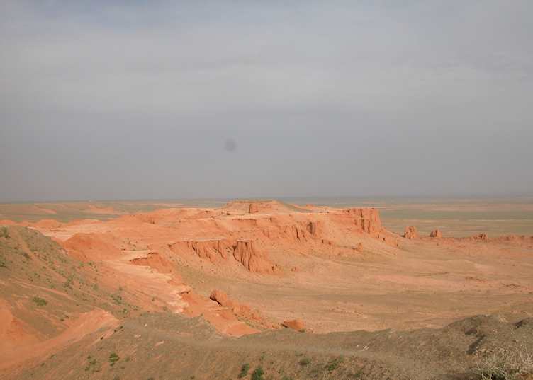 The 'Flaming Cliffs' - Bayanzag sand formations, Mongolia