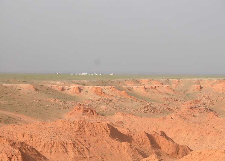The 'Flaming Cliffs' - Bayanzag sand formations, Mongolia