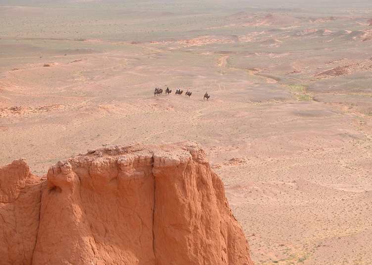 The 'Flaming Cliffs' - Byanzag sand formations, Mongolia