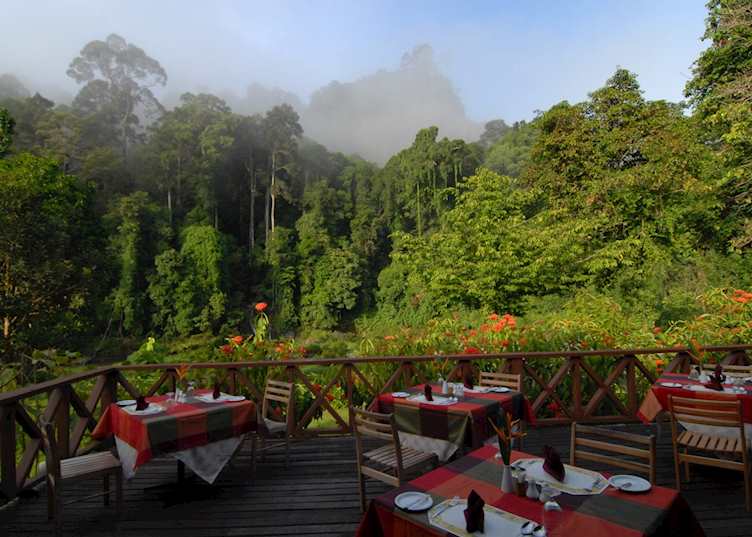 View from the restaurant, Borneo Rainforest Lodge, Danum Valley
