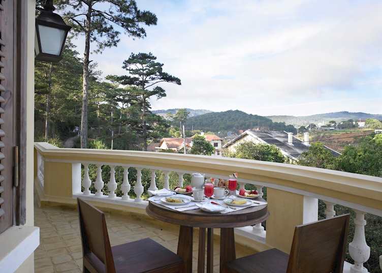 The terrace of the Bellevue Suite, Ana Mandara Villas, Dalat