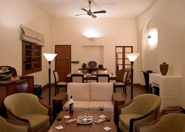 The living room at Villa 7, Ana Mandara Villas, Dalat