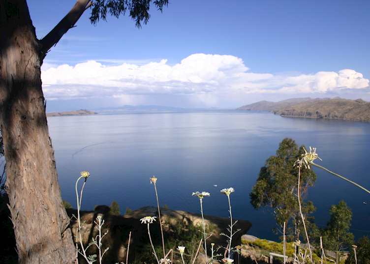 View from the Posada del Inca, Sun Island