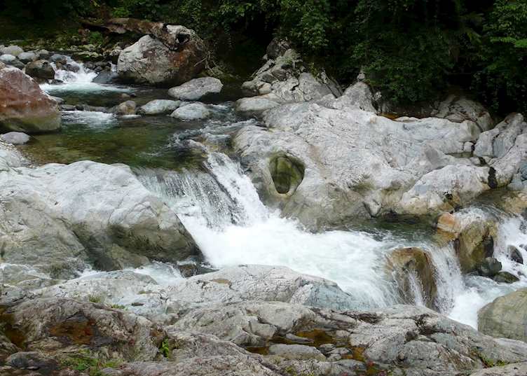 Fresh water pools in the Pico Bonito National Park