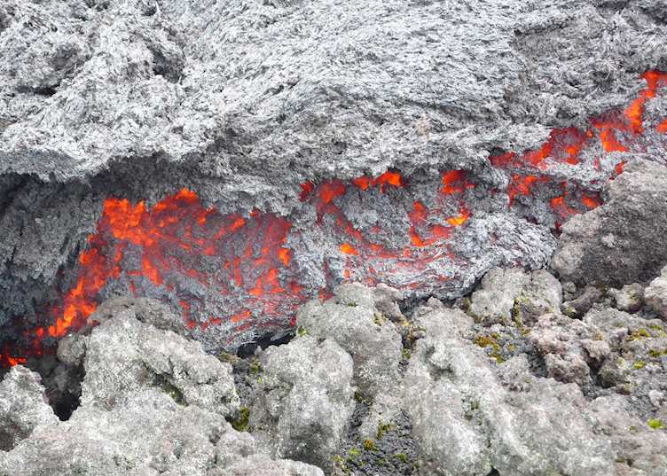 Lava flows of Volcano Pacaya