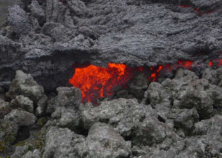 Lava flows on Volcano Pacaya, Antigua, Guatemala