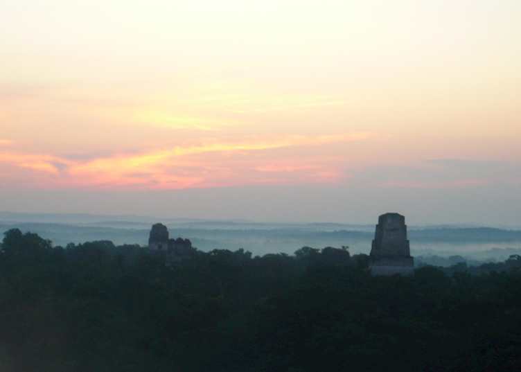 Sunrise over Tikal