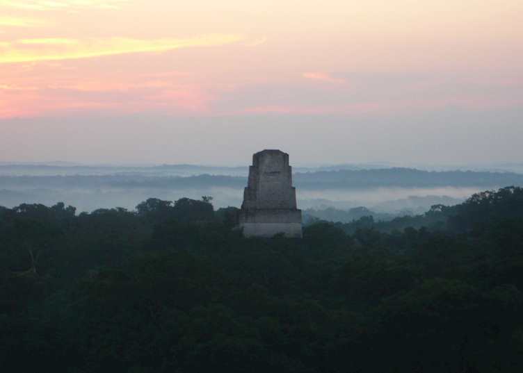 Sunrise over Tikal