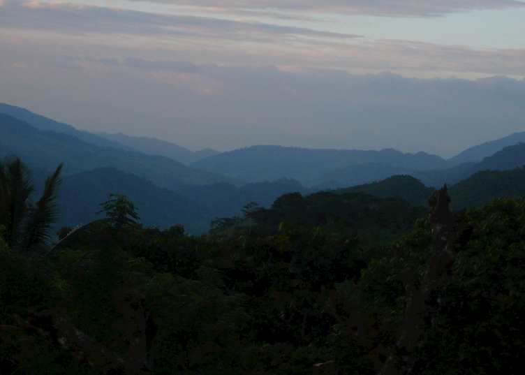 Evening scenes over Finca El Cisne