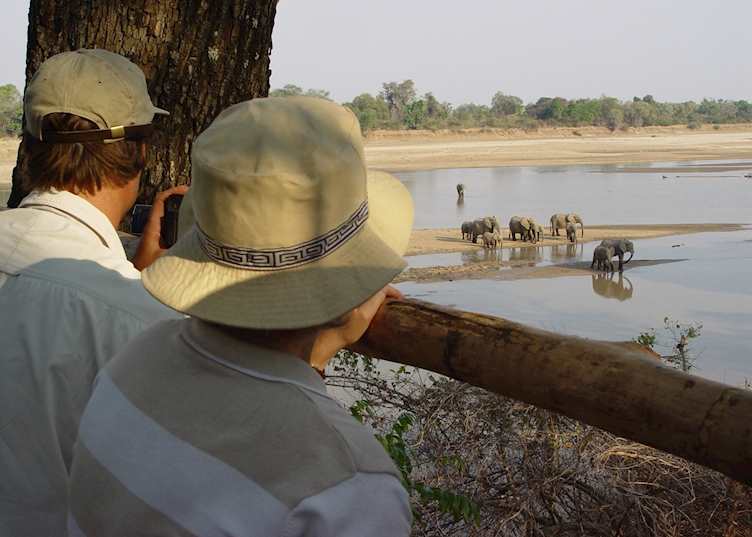 The elephant hide at Kaingo Camp