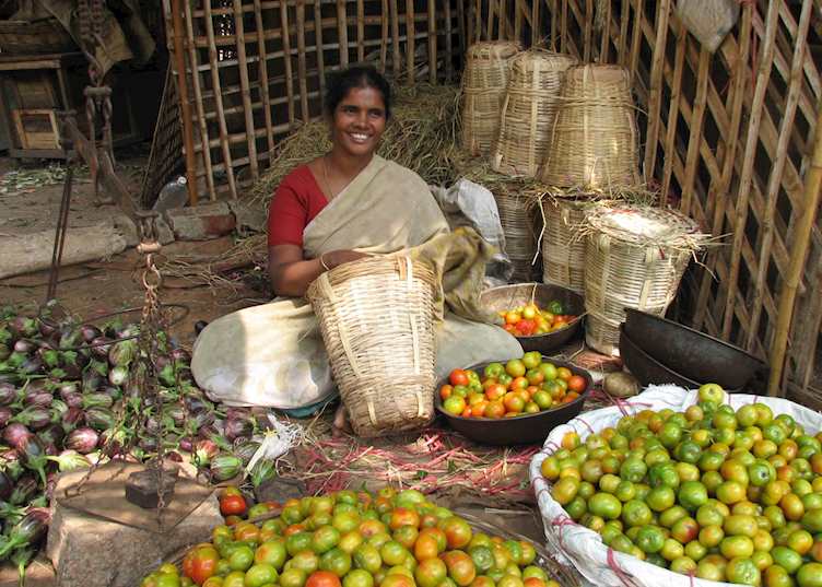 Lady at Madurai Market