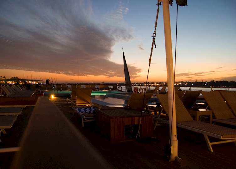 View from the bar, Movenpick Royal Lily, Aswan