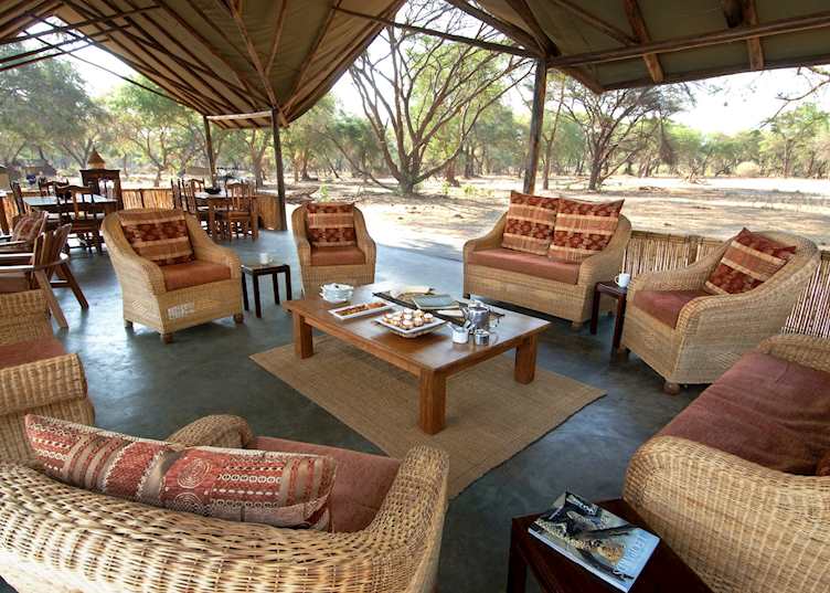 Lounge to trees Old Mondoro, Lower Zambezi National Park