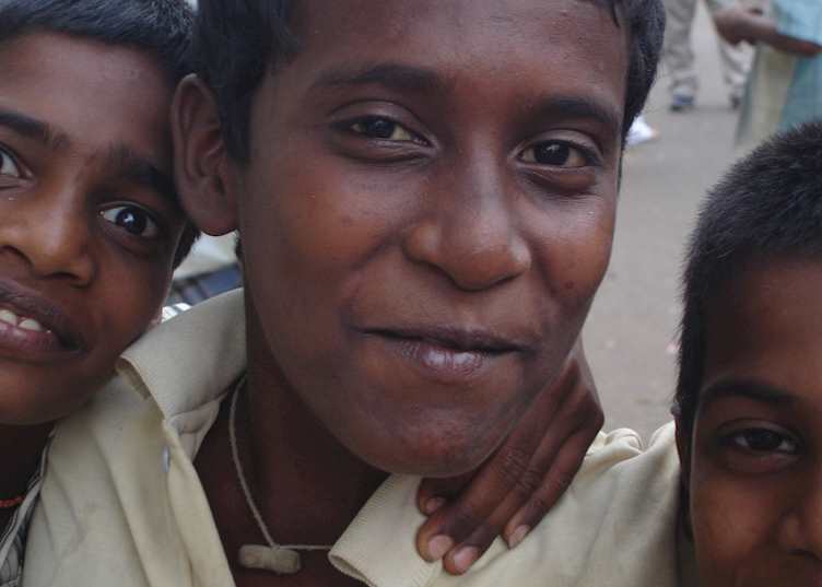 Boys at Deveraja market, Mysore, India