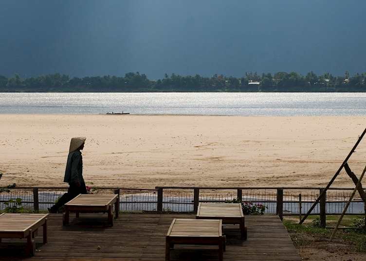 View from La Folie lodge, Champasak