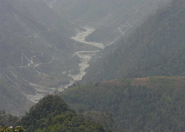 View of the Ramganga River from Leti