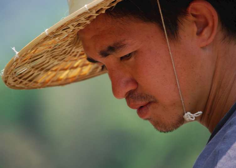 Boatman on the Ping River, Chiang Mai, Thailand