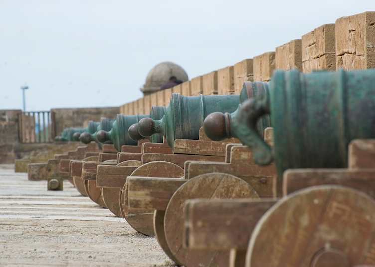 Medina ramparts in Essaouira, Morocco