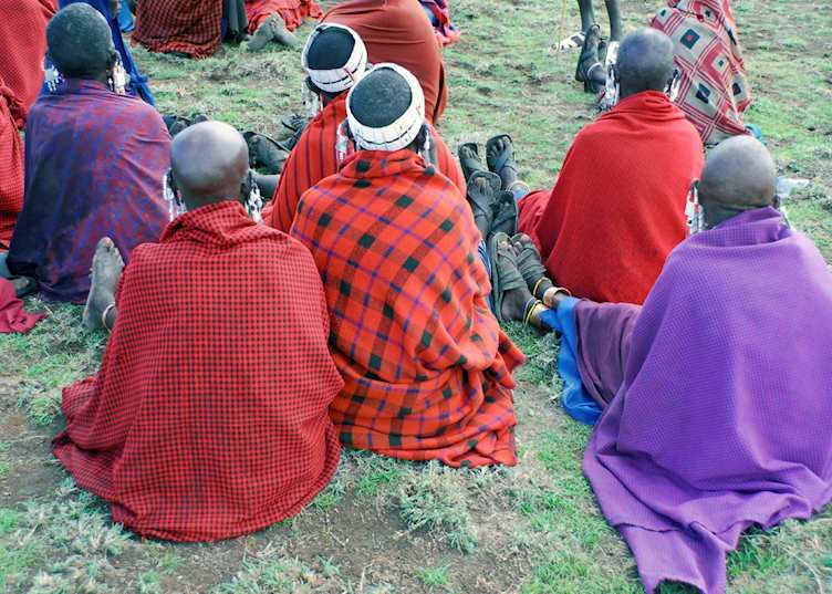 A Maasai meeting at Il Ngwesi Group Ranch