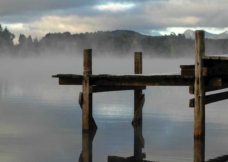 Private dock at Hosteria Las Balsas, Bariloche