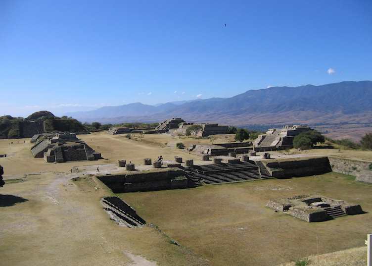 Zapotec ruins at Monte Albán, Oaxaca
