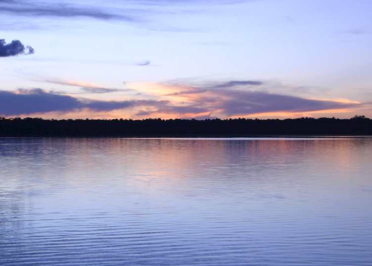 Sunset over Sandoval Lake