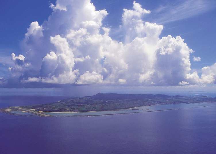 Aerial view of Kume Island
