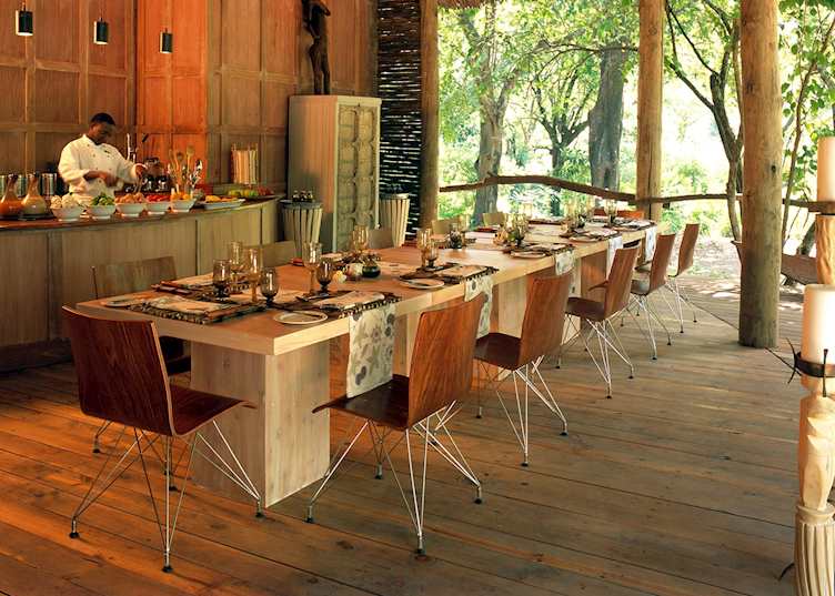 Dinner at Lake Manyara Tree Lodge