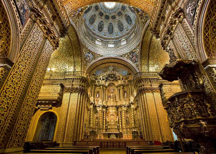 La Compania de Jesus, in Quito's Old Town