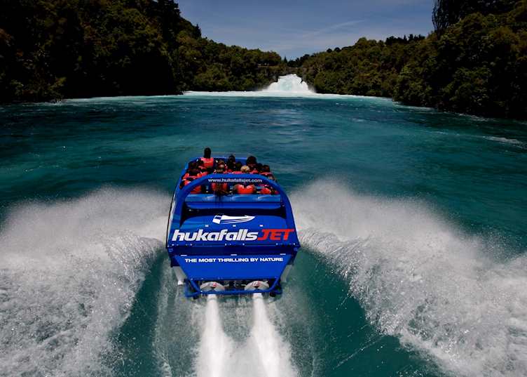 Huka Falls jet boat excursion, Lake Taupo