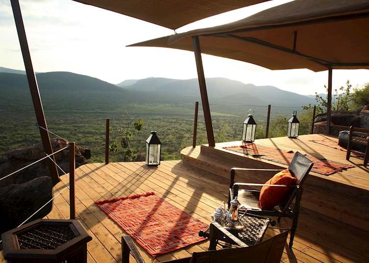 View from the veranda at Saruni Samburu