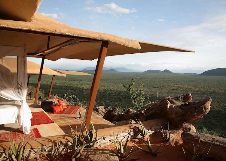 Room with a view at Saruni Samburu
