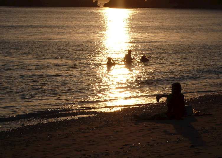 Sunset over Tokashiki Island